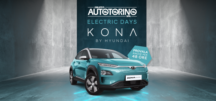 Tornano gli Autotorino Electric Days: il tuo esclusivo test-drive con Hyundai Kona Electric