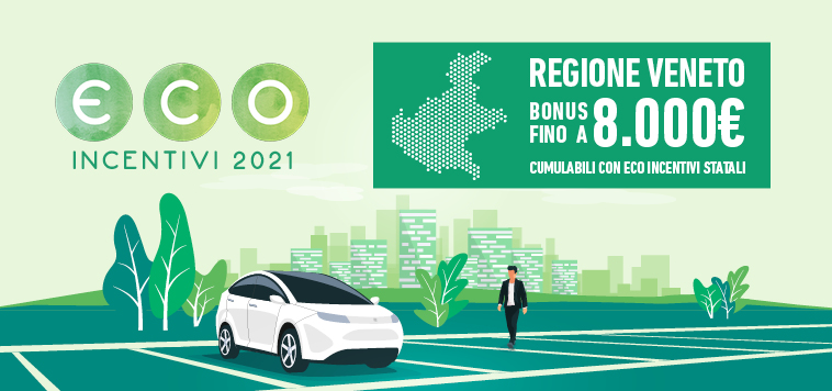 Nuovo Bando 2021 di Regione Veneto per contributi a rottamazione auto e sostituzione con veicoli a basso impatto