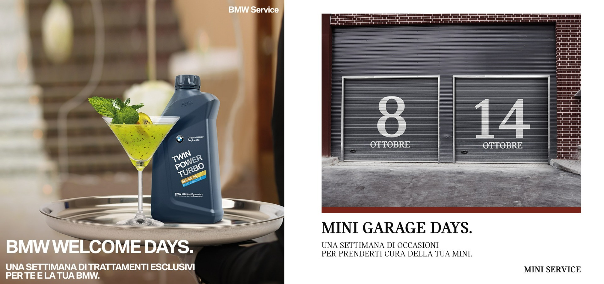BMW Welcome Days e MINI Open Garage: tutti i vantaggi di prendersi cura della tua auto.