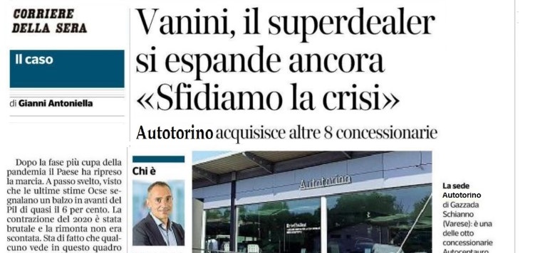 Autotorino acquisisce Autocentauro: pronti alle sfide della ripresa economica e della transizione