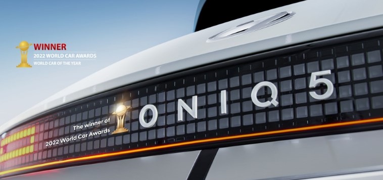 Hyundai IONIQ 5 al primo posto in tre categorie dei World Car of the Year Awards 2022 di New York